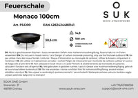 Fire bowl 100 cm with pointed feet -Monaco-