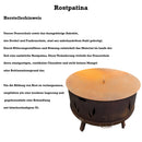 Fire bowl 50 cm with square feet -Nizza-